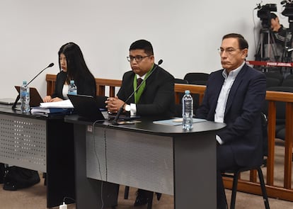 Martín Vizcarra en una audiencia el 13 de agosto del 2025.