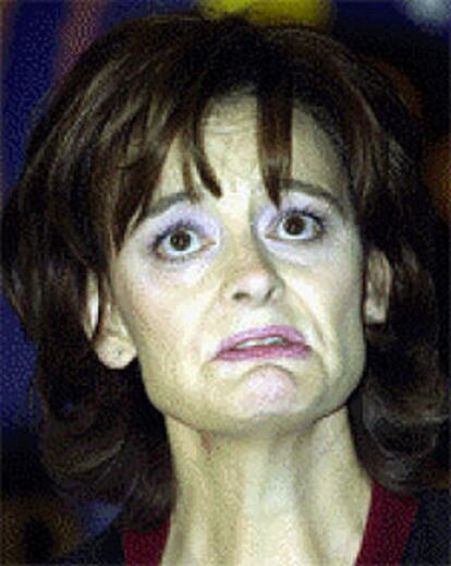 Cherie Blair, durante su declaración a la prensa el pasado martes.