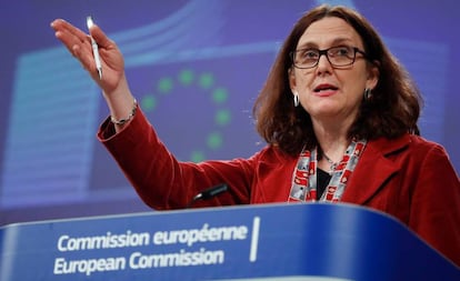 La comisaria europea de Comercio, Cecilia Malmström.