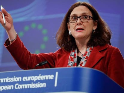 La comisaria europea de Comercio, Cecilia Malmström.