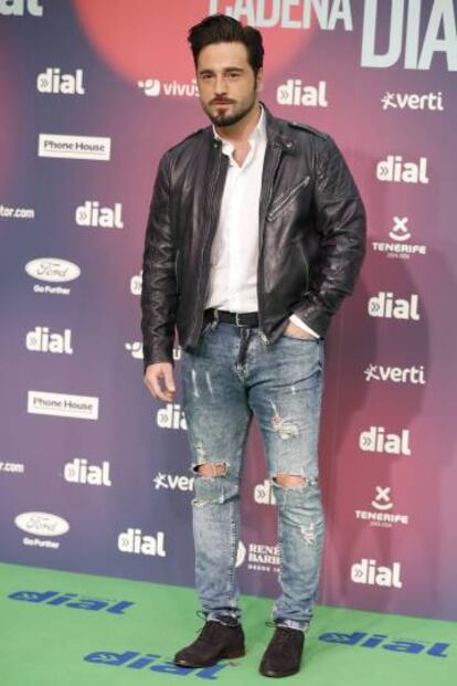 David Bustamante ayer en los premios de Cadena Dial en Tenerife.