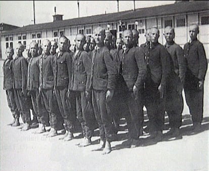 Imagenes extraidas de un documental de TVE sobre españoles en el campo de concentración de Mauthausen