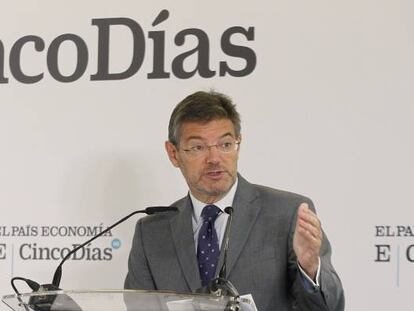 El ministro de Economía, Rafael Catalá.