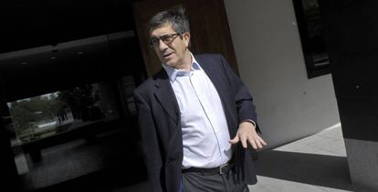 Patxi López, este lunes en un acto en Navarra.