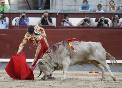 Ángel Sánchez, el pasado 18 de junio en la plaza de Las Ventas.