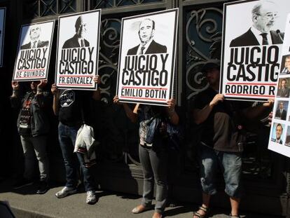 Protesta de la PAH en Madrid.