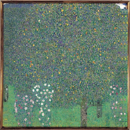 Francia restituirá el cuadro "Rosales debajo de los árboles" de Gustav Klimt a los herederos de la familia austriaca judía expoliada en 1938