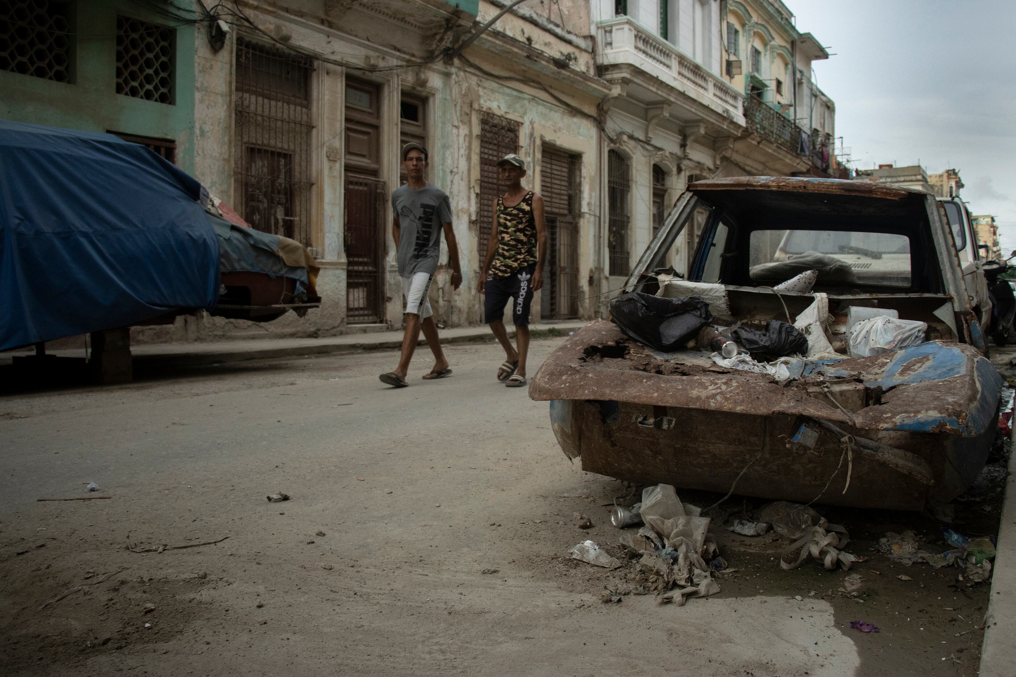 Basura acumulada en el Municipio Centro Habana, el 21 de mayo.