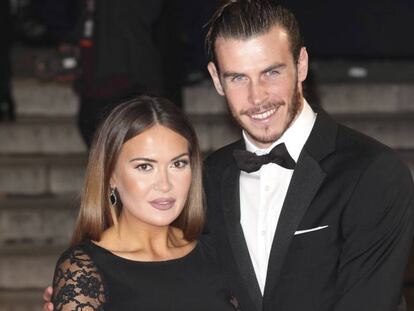 Gareth Bale y Emma Rhys-Jones, en Londres, en 2015.