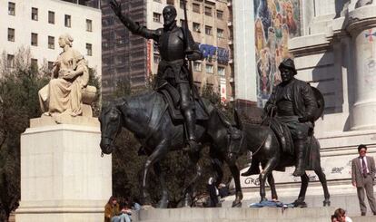 Monumento a Cervantes de la madrileña Plaza de España