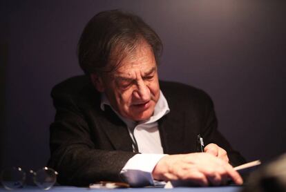 Alain Finkielkraut, el pasado 26 de enero, en Madrid. 