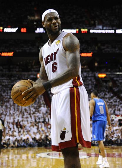 El baloncestista Lebron James, de Miami Heat.