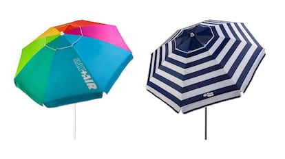 Beach umbrella available in different colors.