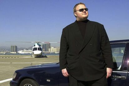 Kim Dotcom, pictured in Hong Kong in 1999.