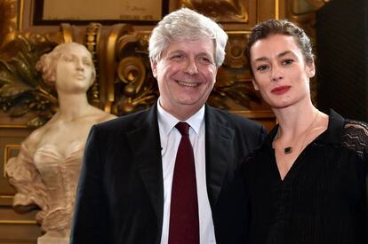 El director Stephane Lissner, con la directora de la Ópera de París Aurelie Dupont.