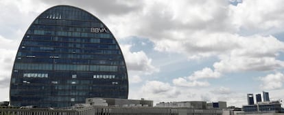 Sede del BBVA en el madrileño barrio de Las Tablas, en Madrid.