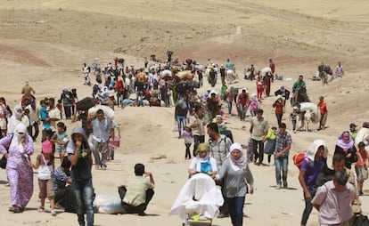 El ACNUR confirma que con estos son ya 195.000 los refugiados que han llegado al Kurdist&aacute;n iraqu&iacute;, cuando hace una semana apenas superaban los 100.000.