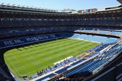 El estadio Santiago Bernabéu donde se disputará el partido.