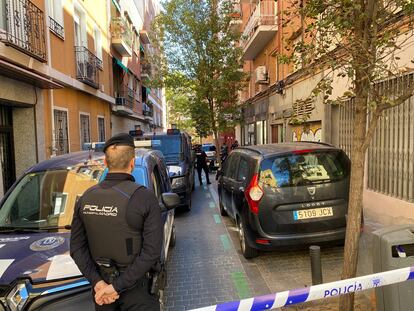 Taller en el que aparcaban las motos y en el que se ha detenido a parte de la organización criminal.