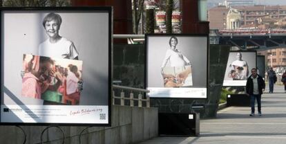 Fotografías de la exposición 'Hay deseos que cambian el mundo' en Bilbao.