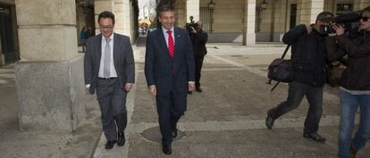 Los fiscales Manuel Fernández y Juan Enrique Egocheaga (derecha), en una imagen de archivo.