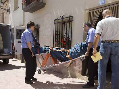 Traslado del cadáver de Estíbaliz Angulo