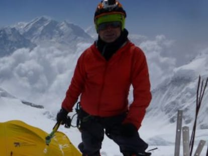 Juanjo Garra en el ascenso al Dhaulagiri, en Nepal. 