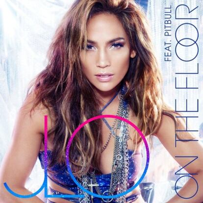 Portada del sencillo de Jennifer López con Pitbull, 'Get on the Floor'.