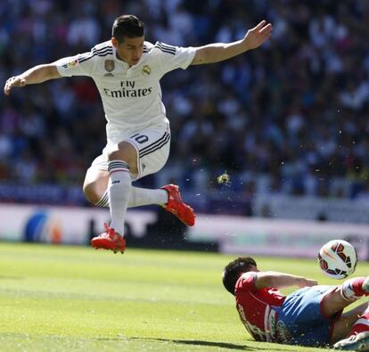 James, durante el partido contra el Granada