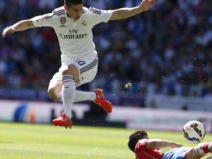 James, durante el partido contra el Granada