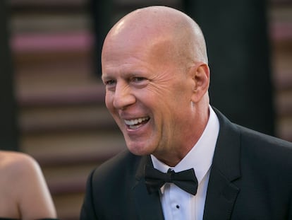 El actor Bruce Willis, en la gala de los Oscar de 2014.