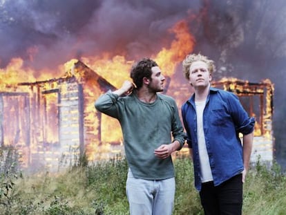 Nicolas Jaar (izquierda) y Dave Harrington, miembros de Darkside.