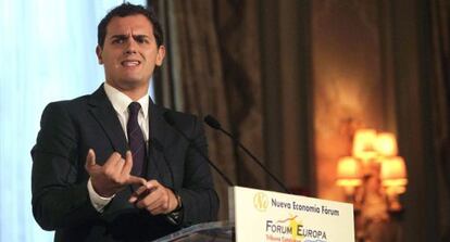 Albert Rivera durant una conferència al novembre.
