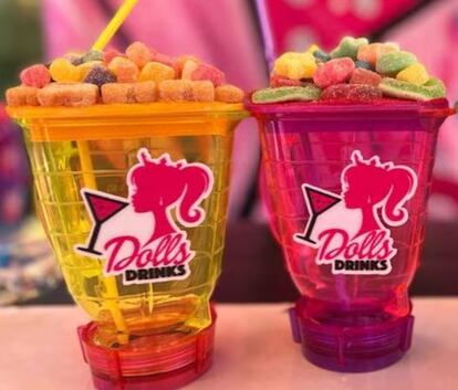 Una fotografía de las bebidas a la venta en 'Dolls Drinks' publicada en redes sociales