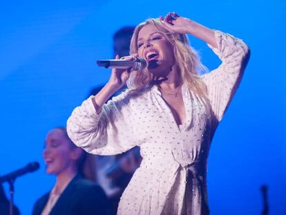 Kylie Minogue al seu concert al Cruïlla.