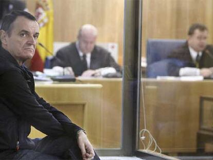 El etarra De Juana Chaos, durante el juicio que se celebra en su contra en la Audiencia Nacional.