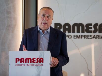 Fernando Roig, presidente del Grupo Pamesa, durante la presentación de resultados.