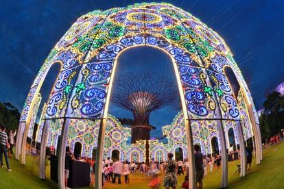 El espacio ajardinado Gardens by the Bay, en Singapur. 