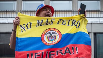 Marcha en Colombia contra Petro
