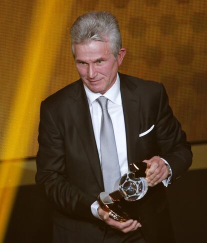 Jupp Heynckes, exentrenador del Bayern de Munich, ganador del premio al mejor entrenador del mundo 2013.