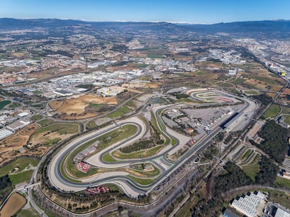 Fotografía aérea del circuito de Montmeló.