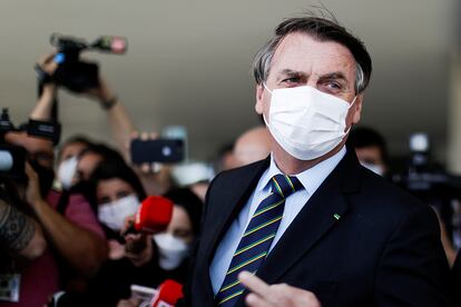 El presidente de Brasil, Jair Bolsonaro, el 25 de marzo pasado en Brasilia.