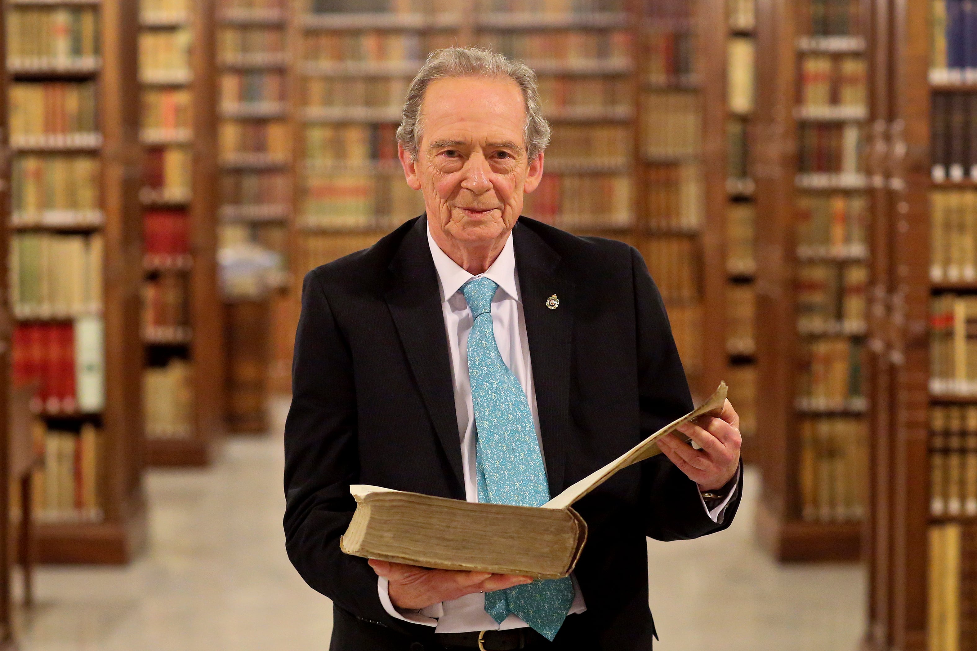 José Manuel Blecua, en su etapa de director de la Real Academia Española, con el