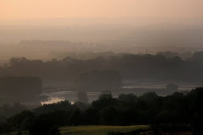 Vista del río Evros, la frontera natural terrestre entre Grecia y Turquía.