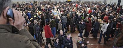 Panorama de la Feira de Santos de 2010 en Monterroso