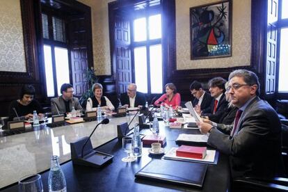 Reuni&oacute; de la Mesa del Parlament