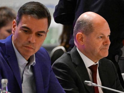 El canciller alemán Olaf Scholz y el presidente del Gobierno español, Pedro Sánchez, en una foto de archivo.