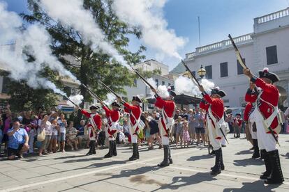 Celebración del tricentenario de la cesión de Gibraltar a Gran Bretaña.