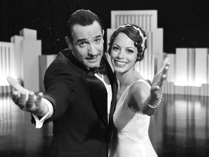 Bérénice Bejo y Jean Dujardin en <i>The artist.</i>