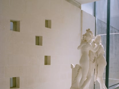 Las tres gracias, en el Ala Scarpa, del Museo Canova que lleva su nombre.